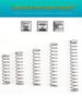 Small Mechanical Compression Spring: 0.4mm Wire, 2-8mm Outer Diameter