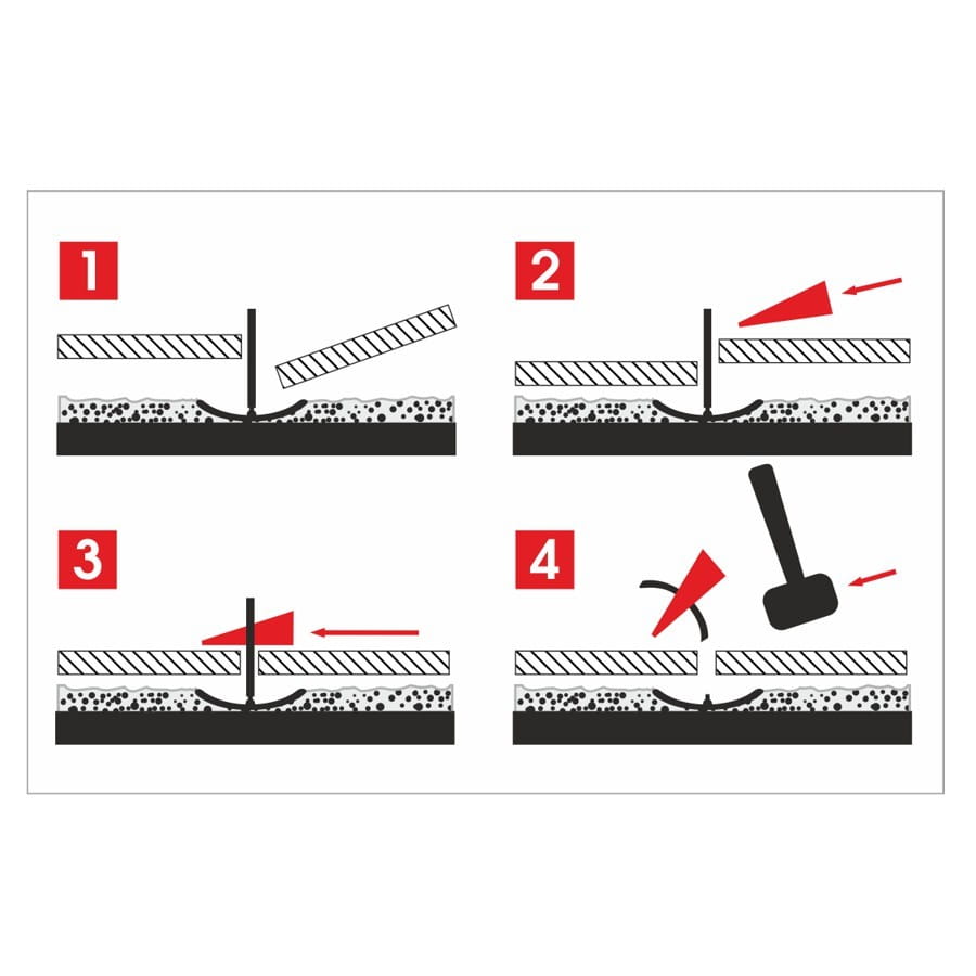 Awtools Tile Levelling System Standard 1.5Mm - 7-15Mm - Clip 50Pcs + Wedge 50Pcs
