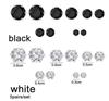 High Quality  Stud Earrings Set Simple Women Alloy  Zircon Earring Sets Jewelry Ac