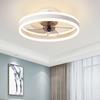 19.6 inchs Adjustable Brightness Electric Ceiling Fan Light DC Motor Strong Wind Ceiling Fan Bedroom LED Lighting Fan Lamp