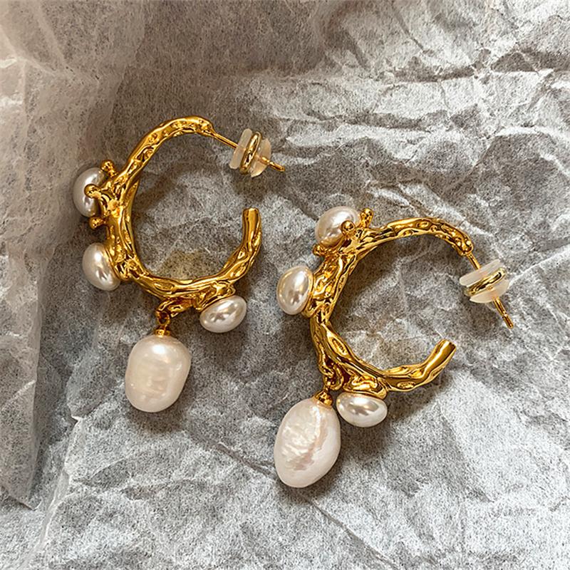 kshmir Vintage Baroque Women s Freshwater Pearl Earrings, Women s Jewelry, Party Favors, Fashion,