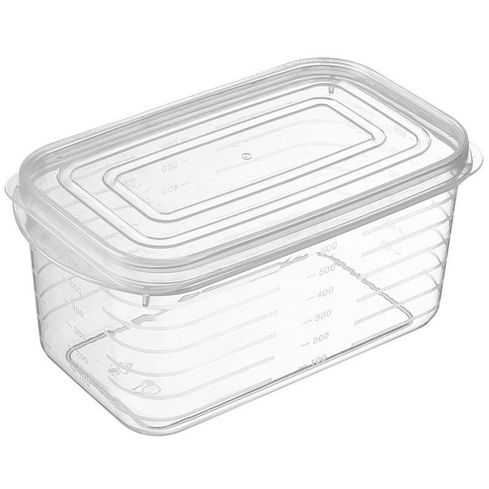 

English: Food Grade Freezer Storage Box for Meat & Fruit Refrigerator Organizer with Dividers Sealed -Odor Container one size