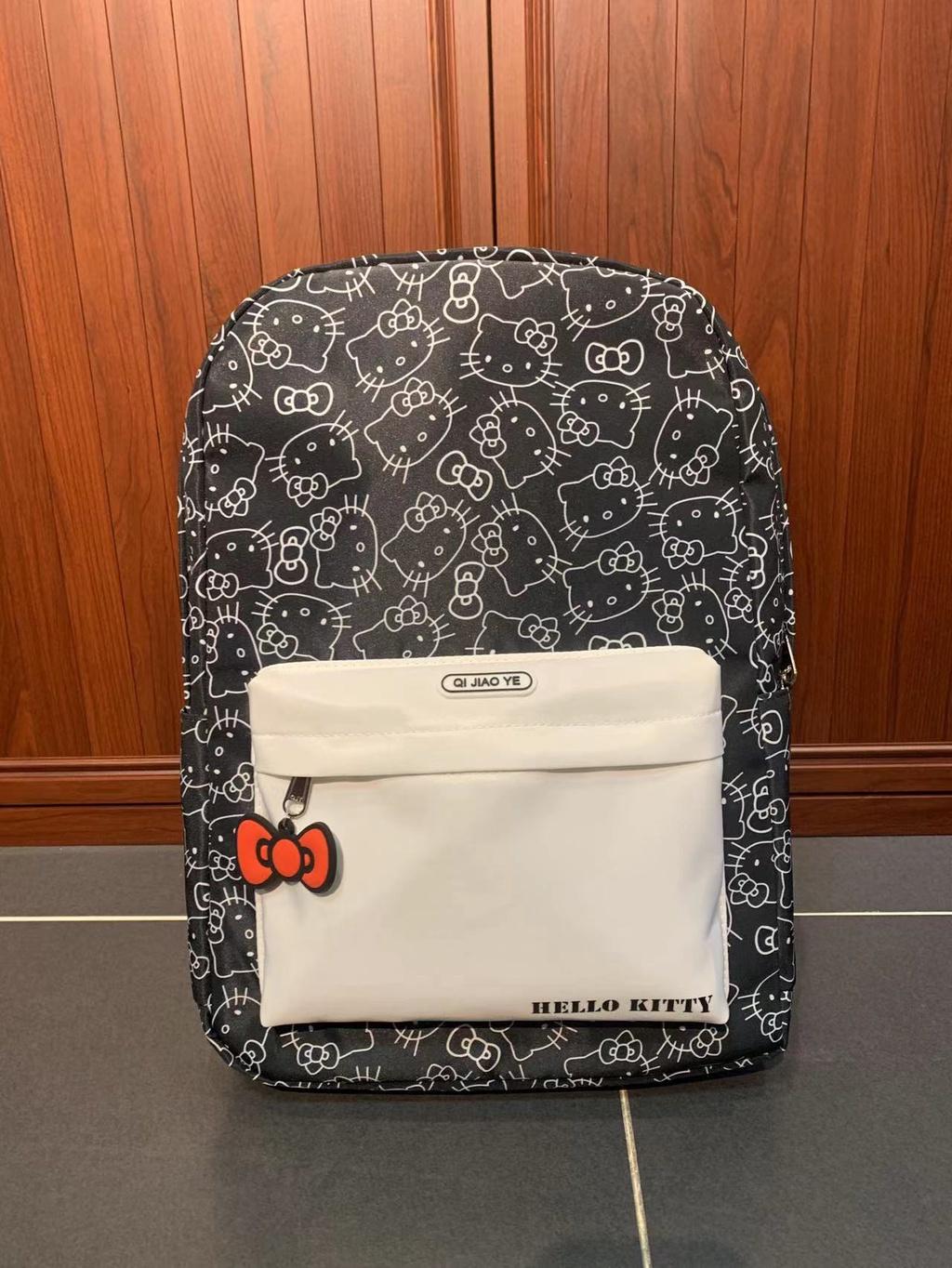 Hello Kitty Backpack For Girls Stylish And Lightweight School Bag чёрный