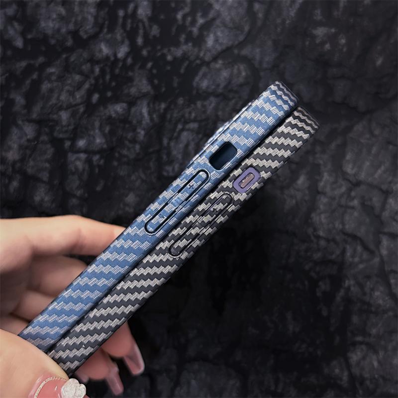 For Magsafe Magnetic Wireless Charging Carbon Fiber Texture Phone Case For iPhone 16 Pro Max 14 11 12 13 15 Pro Max Back Cover