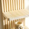 Minimalist Wooden Wall Shelves 4-Tier Design Boho Style Rack Wall Mounted Shelf  Wall Decoration