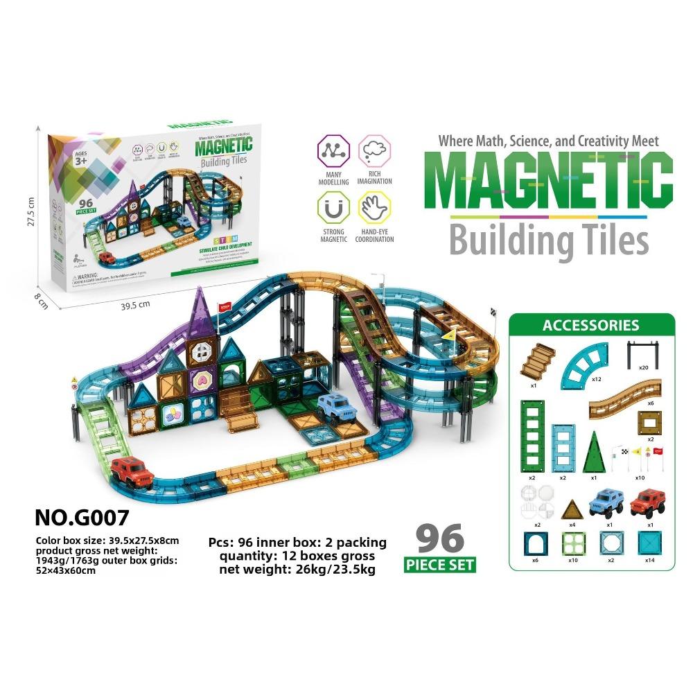 Track Magnetic Sheet Magnetic Sheet Building Block Educational Toy Rail Car Magnetic Sheet Magnet Construction Toy