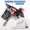 12V Rennwagen Starter Start Stopp Knopf Zündung Licht Kippschalter Panel Automobilzubehör Für Boot Atv Utv