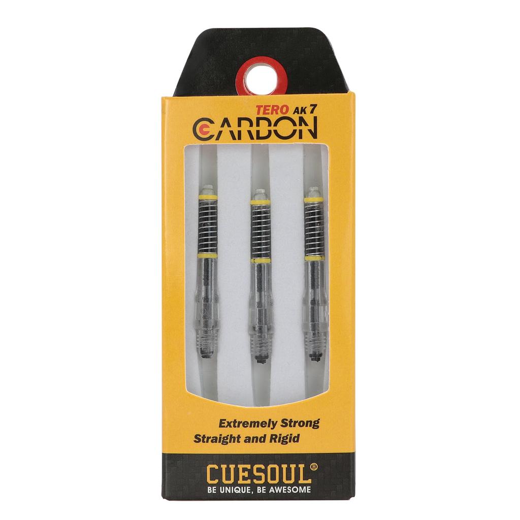 CUESOUL TERO System A/B(S)/CD(M)/E/F(L)/G/H AK7 Carbon Dart-Schaft mit integriertem Teleskop-Schaft, 3er-Set (CS-AK7+1TC35)