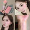Herorange Peach Pink Matte Blush - Single Color with Fine Shimmer and Texture
