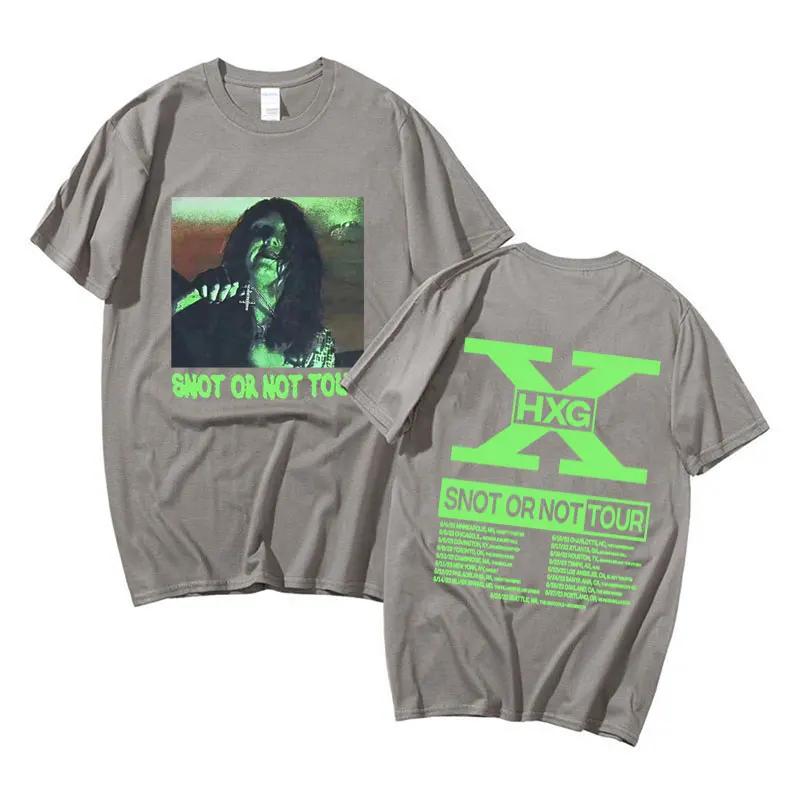 Homixide Gang Snot or Not Zombie Black Merch T-Shirt für Männer Frauen Kleidung Mode Retro T-Shirt Hip Hop Cool Übergroße T-Shirts