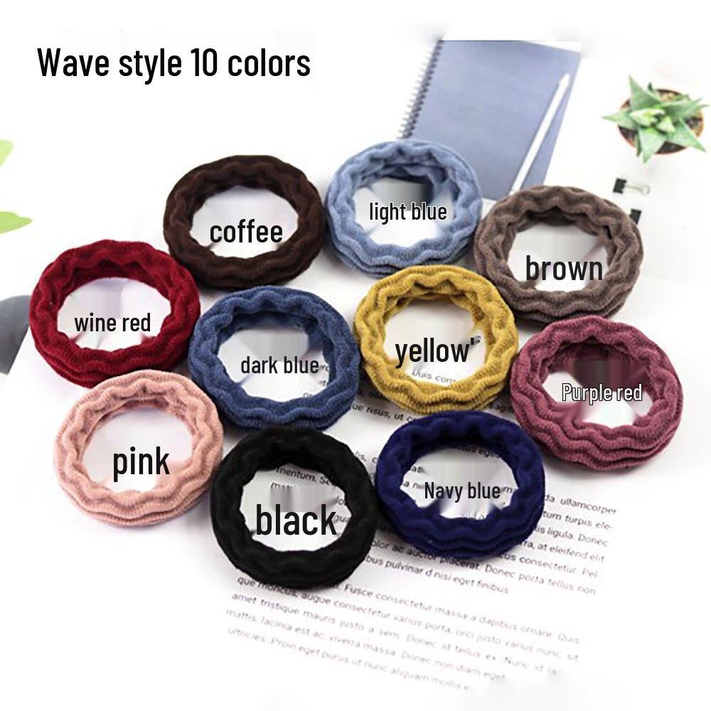 Durable Thick Elastic Hair Tie: Women's Seamless Korean Scrunchie