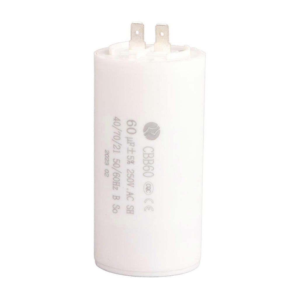 CBB60 Cylinder Shaped Run Capacitor AC 250V 60uF 50/60HZ for Motor Pump