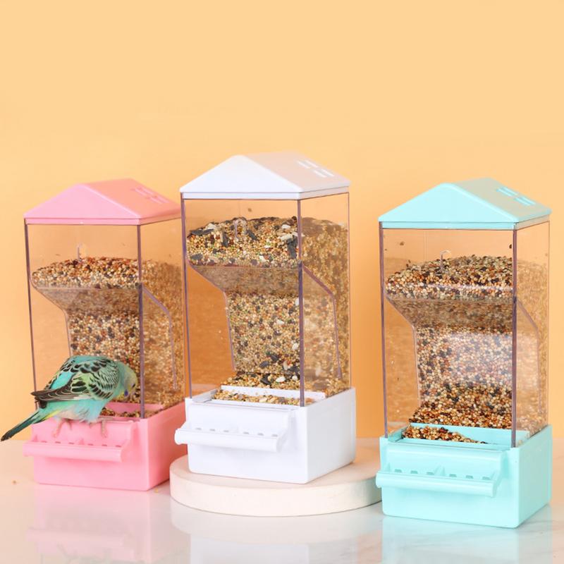 Automatic Bird Feeder Smart Dispenser Bird Feeder Large Capacity Food Container Anti Spill Cage Accessories For Backyard