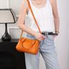 Retro Top-layer Plant-tanned Cowhide Cross-shoulder Women's Bag Genuine Leather Handbag Large Capacity Fashionable Boston