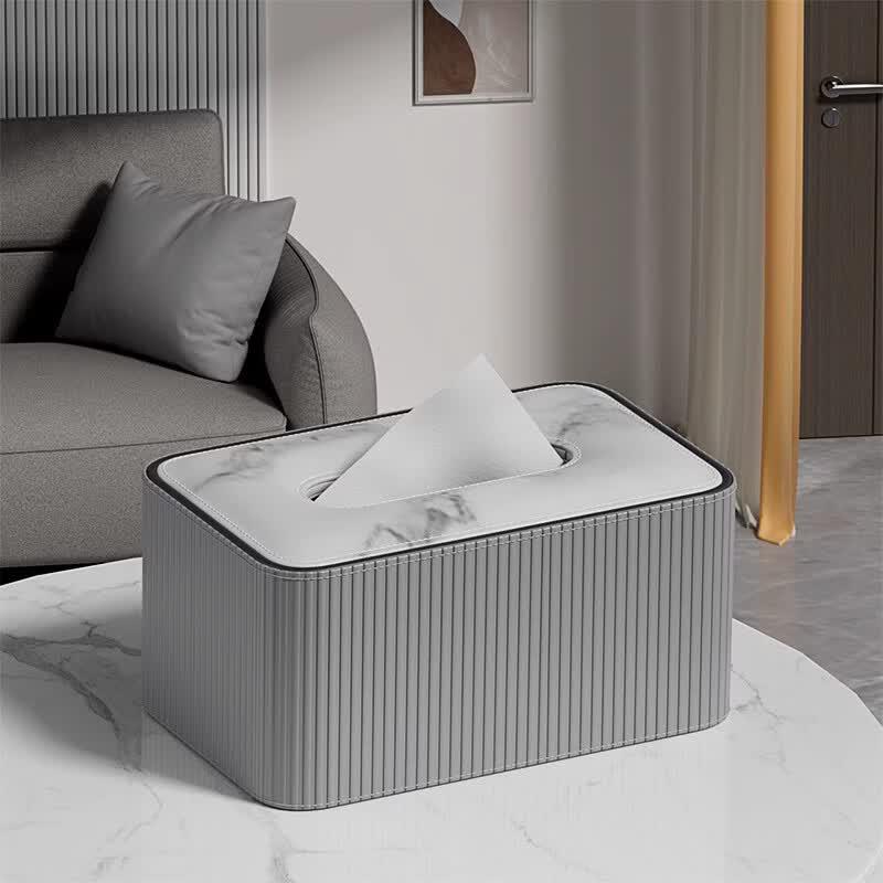 

YuDuoHC Roman Column Leather Tissue Box
