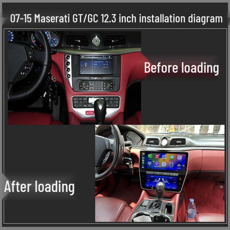 Maserati GT/GS Center Console: 12.3-inch Navigation, 360° Panoramic, Air Conditioning Display