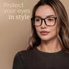 1PCS Retro Flat Glasses for Men Women Anti Blue Light Computer Glasses Anti Box Rice Nail Frame