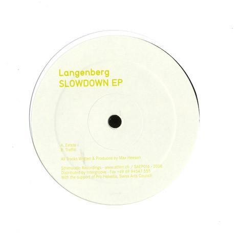 

12inch Record LANGENBERG - Slowdown EP SAEP016 Sthlmaudio Reco 2008 Switzerlan Dance & Electronica Used