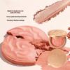 QXQY Petal Blush: Long-lasting, Natural-Looking Face Highlighter with Low Saturation and Plumping Effect.