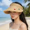 Womens Summer Straw Hat With Breathable Wicker Material And Sun Protection