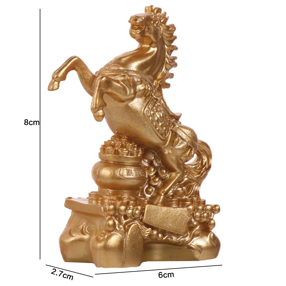 Feng Shui Design Zodiac Animal Horse Sculpture Lucky Charm Desktop Ornament  Office Desktop