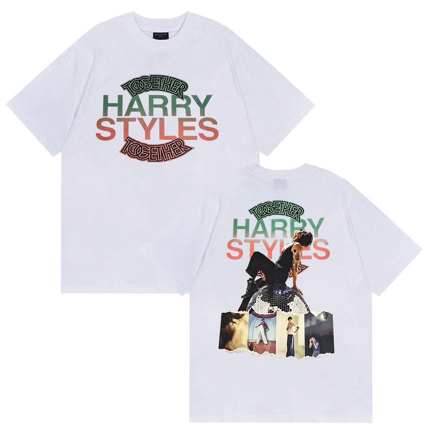 Harry Styles Together Album Graphic Tshirts UNISEXs Vintage Fashion Cotton YK Short Sleeve Top Hiphop Loose Clothing Tees