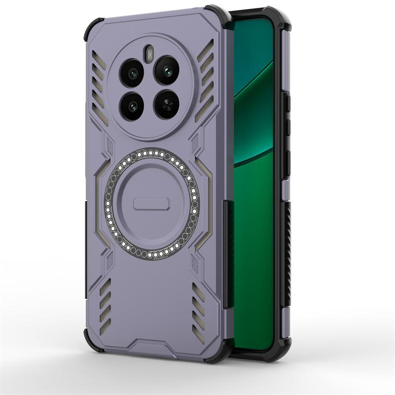 For Realme 12 Plus Case For Realme 12 Plus 5G Anti-knock Magnetic Adsorption Wireless Charge Back Cover For Realme 12 Plus Case
