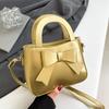 Bow Fashion Korean Version of Foreign Style Handbag 2025 Spring New Versatile Ins Shoulder Messenger Bag Small Square Bag