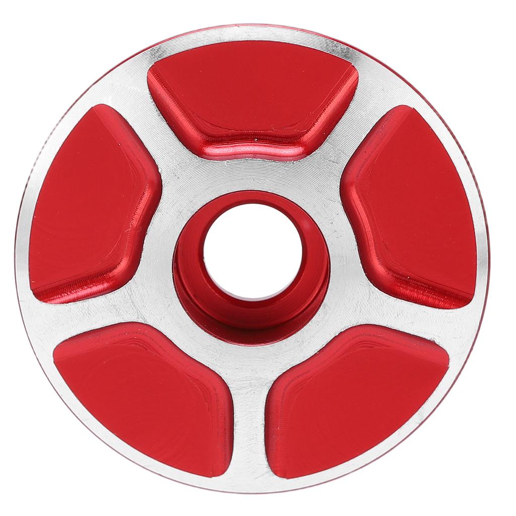 Bicycle Front Fork Headset Cover Replaceable Lightweight Mountain Road Bike Stem AccessoriesRed