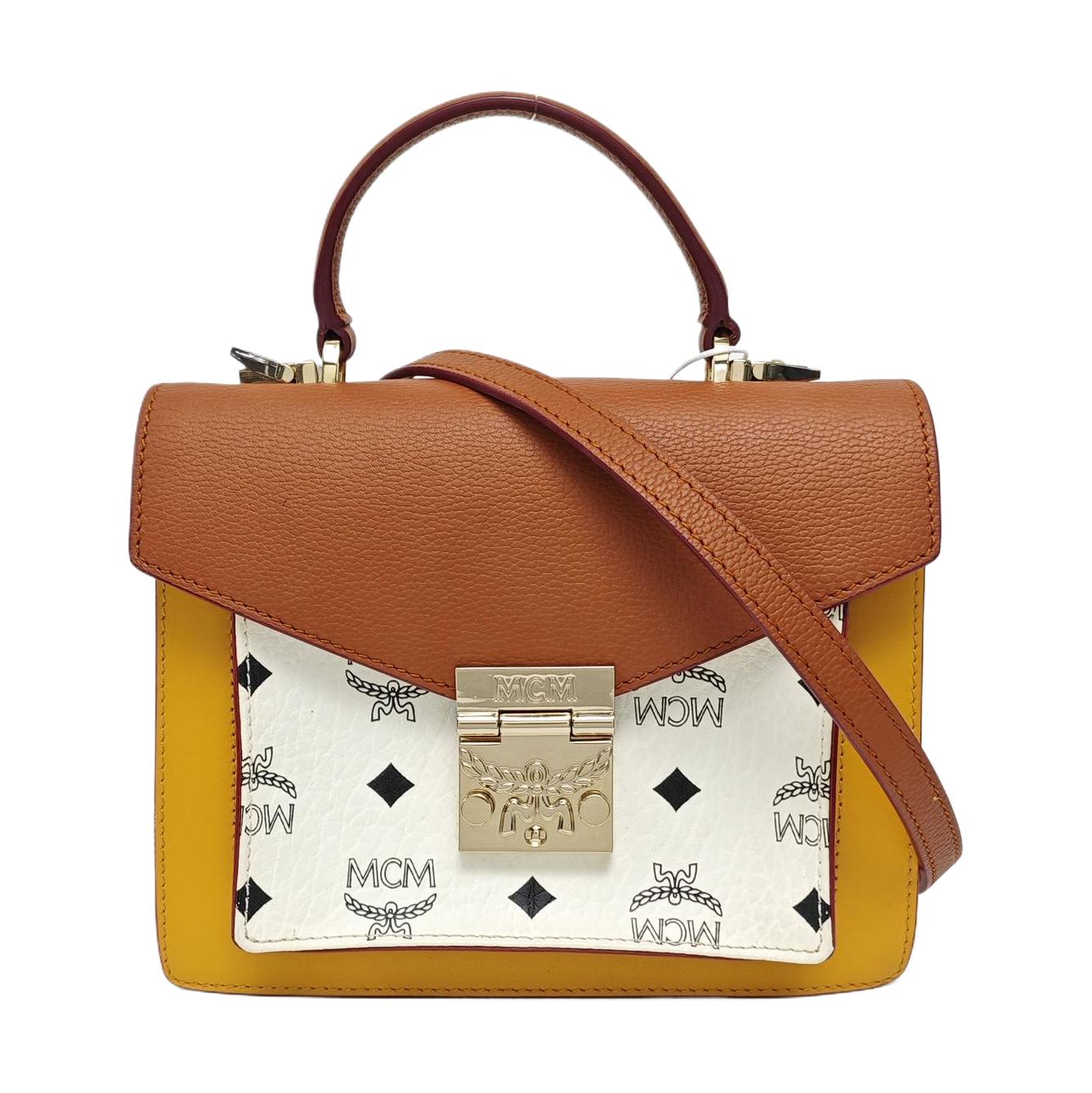 [Pre-Owned] Millie Visetos Classic Logo Leather Shoulder Crossbody Handbag - Very Good #1SB5SHS ONE SIZE