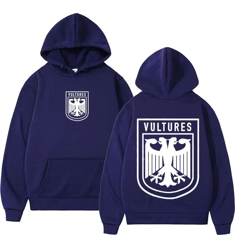 Rapper Kanye West Vultures Stampato Autunno/Inverno Uomo/Donna Hip Hop Moda Retro Abbigliamento Sportivo Felpe Casual Street Wear