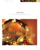 Champagner Gold Weihnachtsdekorationen: Baumkranz, Rattan-Geweih, Wand- & Türdekoration für Hotels & Einkaufszentren