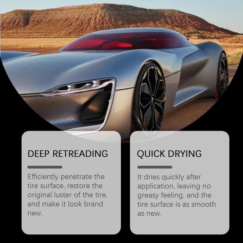 Rayhong Tire Renewal Cream For Car Tires Exceptional Cleaning And Maintenance Solution 100g With Soft Sponge Included