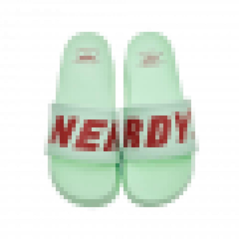 

Шлепанцы с большим логотипом NERDY 22SS мятного цвета