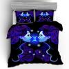 Kemila 3D Digital Printing 12 Constellations Gorgeous Quilt Cover Pillowcase Double Bed Set Sheet Soft Bedding Pictures