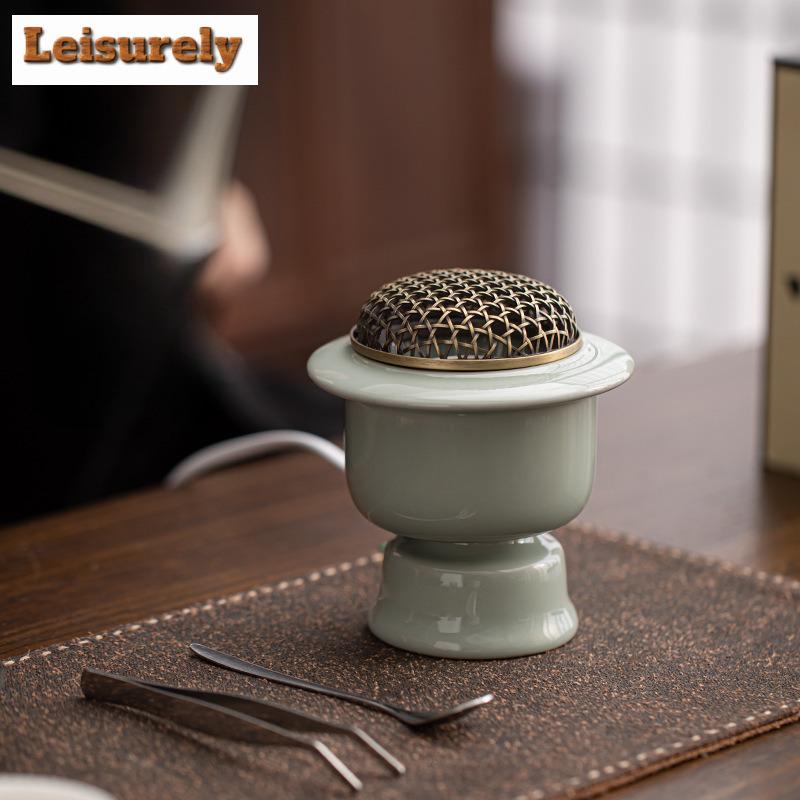 Song Rhyme Electronic Incense Burner 220V Timed Temperature Regulation Essential Oil Lamp Heater LCD Electric Fumigating Furnace