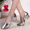 Buty do tańca dla kobiet dziewcząt pań łacińskie towarzyskie nowoczesne salsa buty do tańca do ćwiczeń zakryte palce taniec kwadratowy miękka gumowa podeszwa