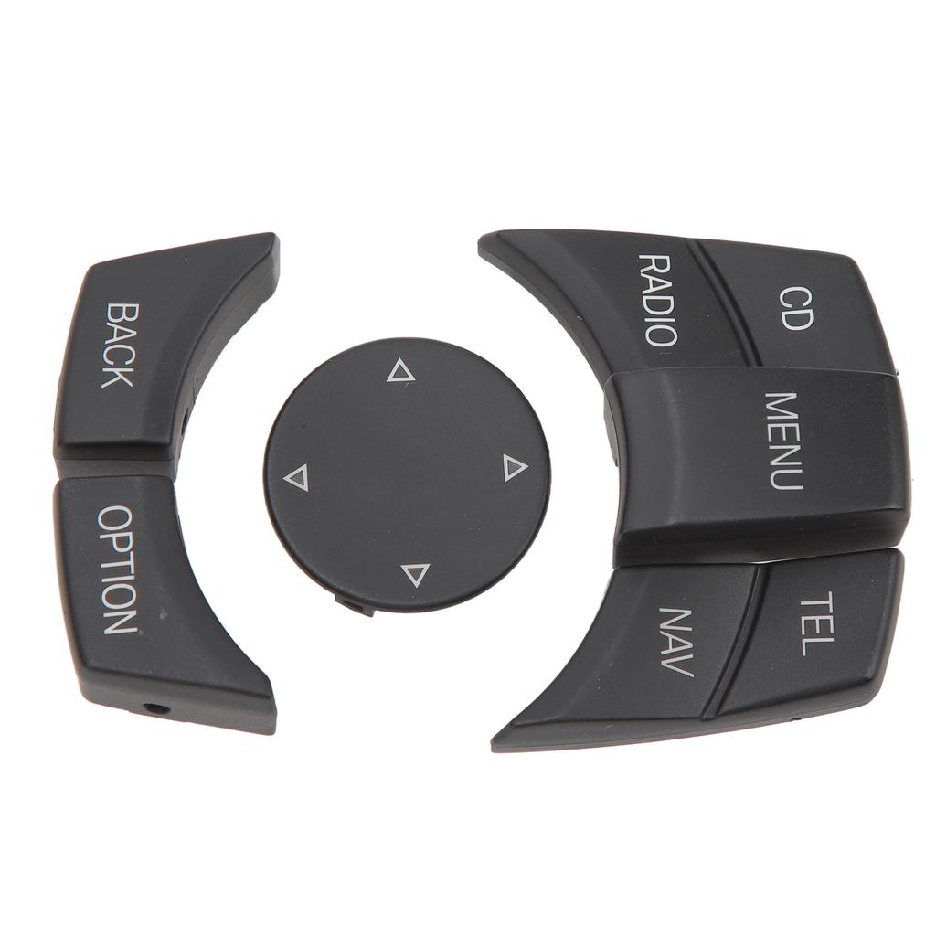 Center Console Multimedia Control Button Knob Kit Anti Scratch Stylish Multimedia Button Cover Trim Replacement for 1 3