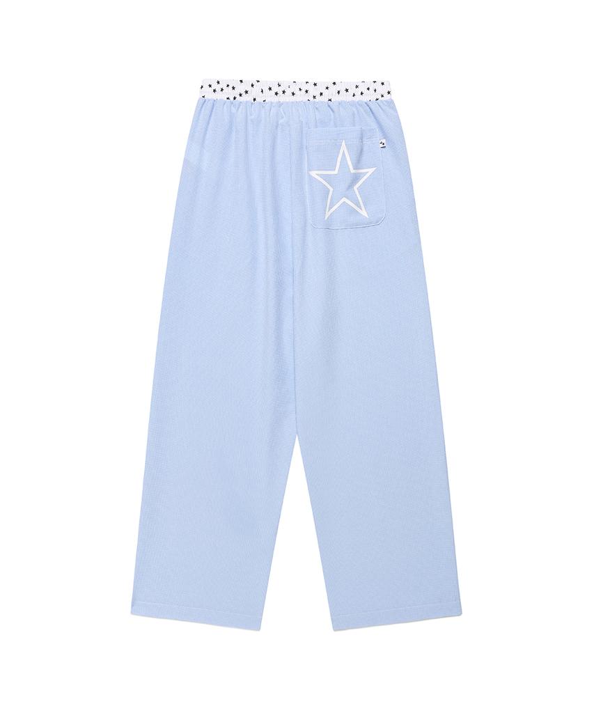 CAVISH W Check Lounge Pants Blue(Cv2Fmfpa59A)