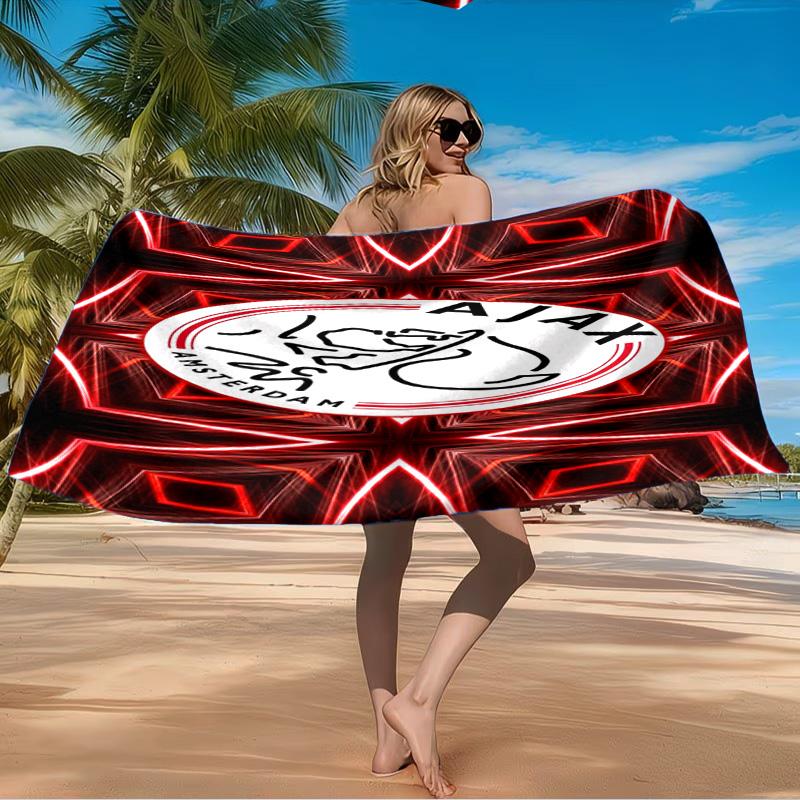 Kühler Ajax Amsterdam Spirit Strandtuch Mikrofaser Strandtuch, Leicht und Schnelltrocknend, für Sommerreisen, Schwimmbad-Fan Geburtstagsgeschenk