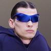 Gafas de Sol Futuristas Oversize Y2k Tipo Escudo para Hombres Mujeres Envolventes Moda Superhero Chic Gafas de Sol