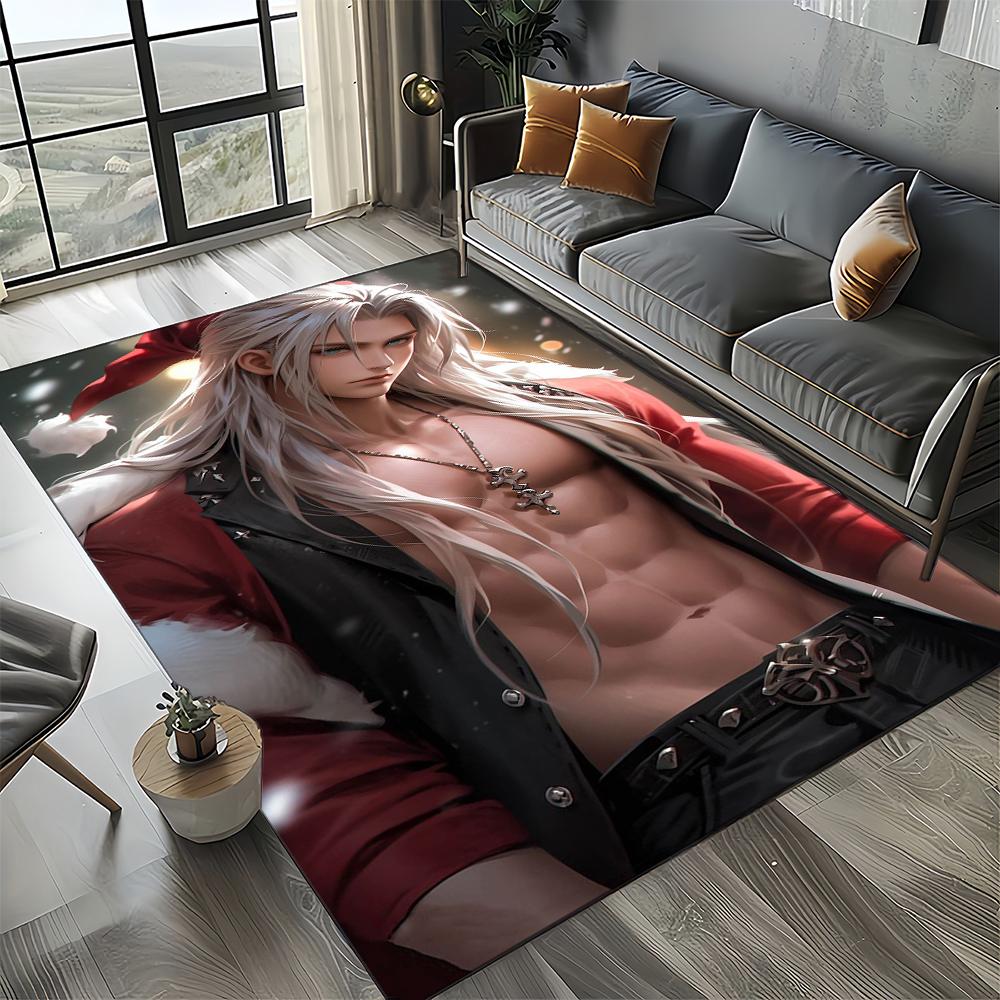 27 Style New Sephiroth Final Fantasy Games Cloud Tifa Aerith Carpet Rug for Living Room Bedroom Home Sofa,Kid Non-slip Floor Mat