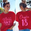 T-shirt da Donna Divertenti Ragazza del Compleanno Nata nel 2008 Regali per Ragazze Magliette Capitolo 18 Ragazza del 18° Compleanno Top Grafici Streetwear Retro