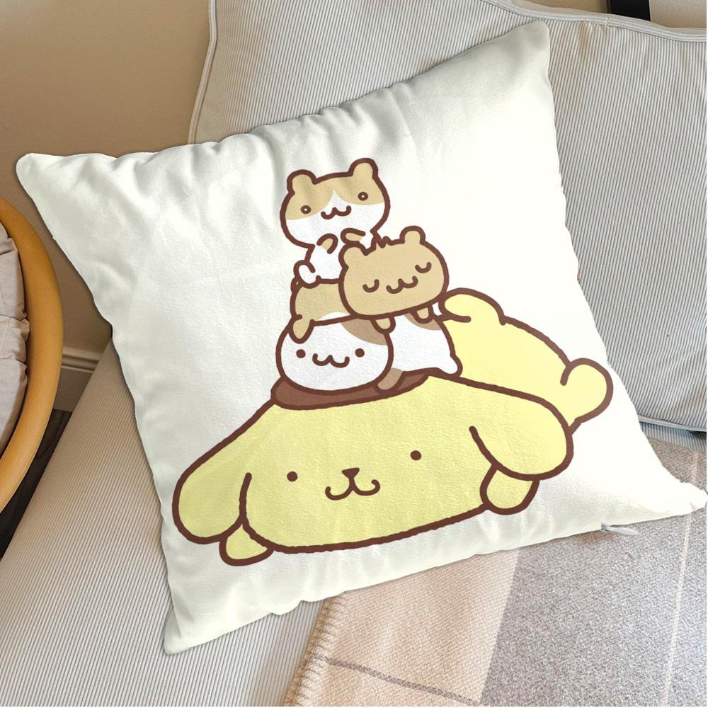 Cushion Cover 50X50 Kawaii P-Pompurin Decorative Pillowcases Home And Decoration Living Room Cushions Sofa Covers Pillow Cases