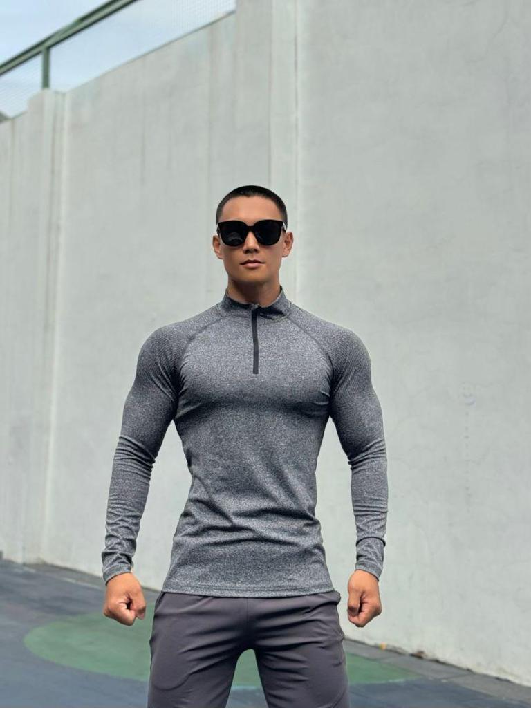 GYMBULL Quick-Dry High-Elastic Medium-Thick Breathable Fitness Sportswear 230g Cationic