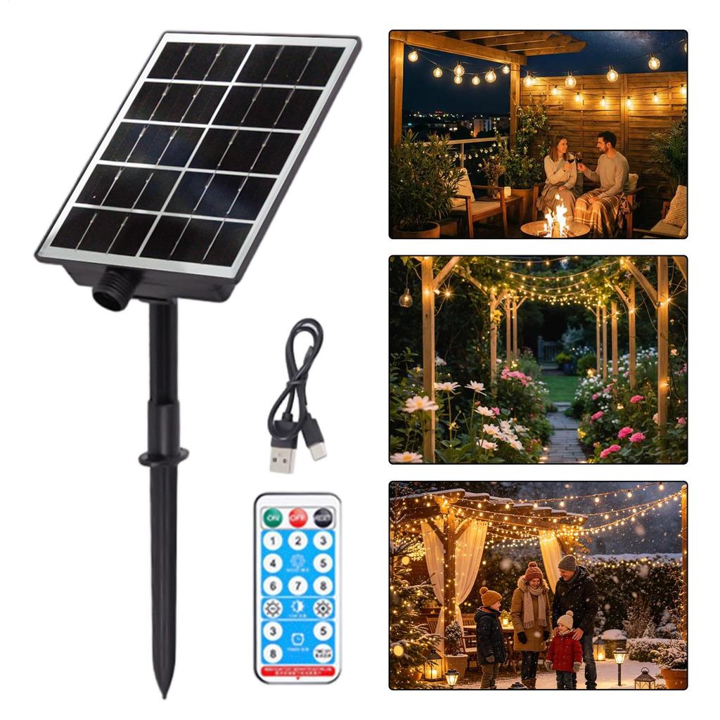 Portable Solar Panel Portable Energy Saving Waterproof Outdoor Rv Solar Panel Outlet For Garden Backyard Balcony Patio Deck
