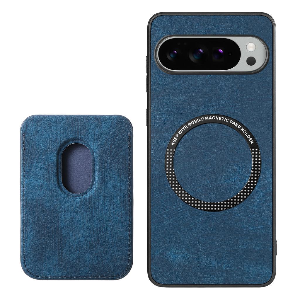 For Google Pixel 10 Pro XL Case Magnetic Case Leather Back Cover with Detachable Card Holder