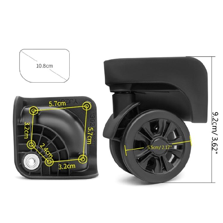 Replacement Luggage Box Wheels 360 Degree Spinner Repair Kit Heavy Duty Wheels