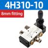 5/2 Way Pneumatic Air Hand Lever Operated Valve Manual Control 2 Position 3 5Port Push-Pull  4H210-08 4H310-10 4H410-15