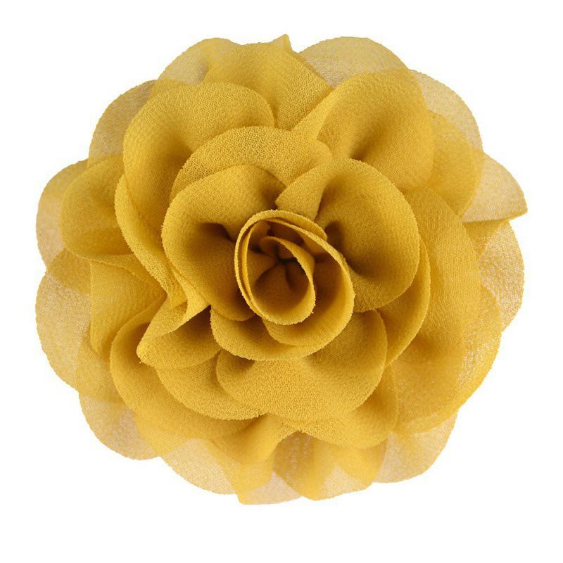 8cm Handmade Pearl Chiffon Rose Flower for Shoes, Hats, Clothing, and Headwear Accessories